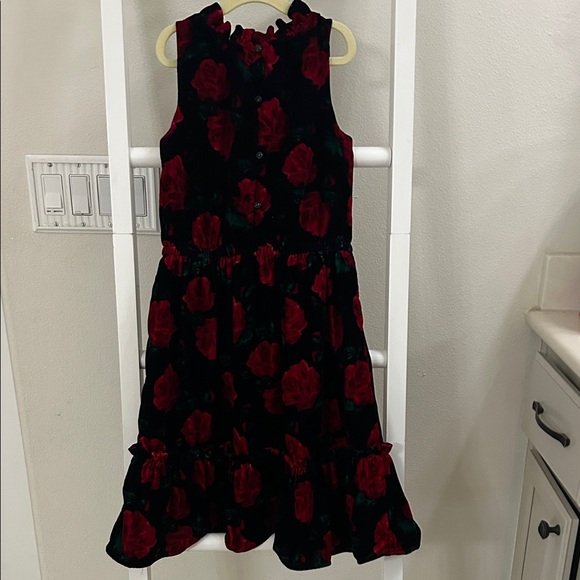 Janie and Jack size 10 Girls holiday Christmas Dress - Red and Black - Picture 4 of 4